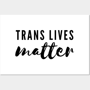 Trans Lives Matter Typography LGBT+ Posters and Art